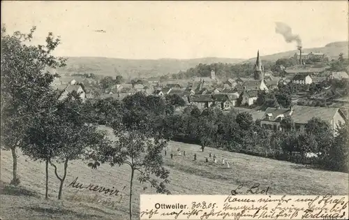 Ak Ottweiler im Saarland, Totalansicht