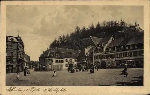 Ak Homburg in der Pfalz Saarland, Marktplatz