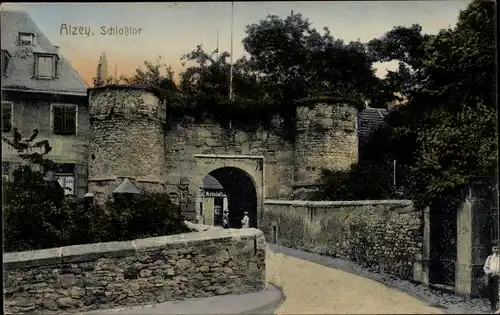 Ak Alzey in Rheinhessen, Schloßtor