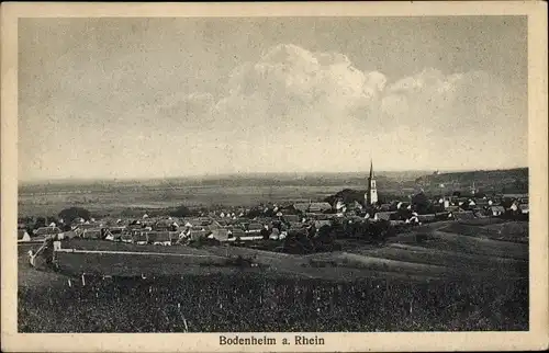 Ak Bodenheim in Rheinhessen, Totalansicht