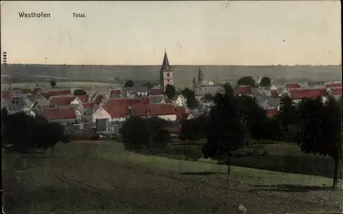 Ak Westhofen in Rheinland Pfalz, Totalansicht