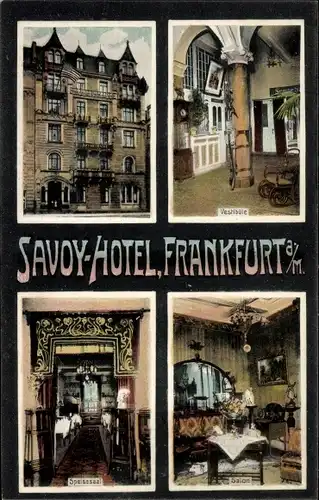 Ak Frankfurt am Main, Savoy-Hotel, Innenansichten