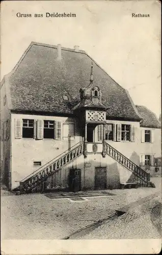 Ak Deidesheim in der Pfalz, Rathaus