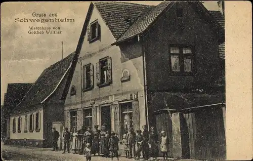 Ak Schwegenheim in der Pfalz, Warenhaus