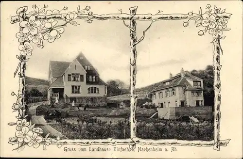 Passepartout Ak Nackenheim am Rhein, Landhaus Einfach