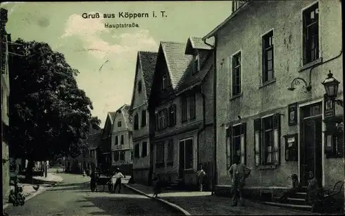 Ak Köppern Friedrichsdorf Hochtaunuskreis, Hauptstraße