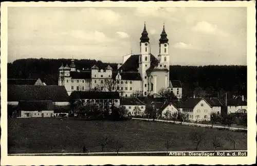 Ak Rot an der Rot in Württemberg, Arbeits-Dienstlager