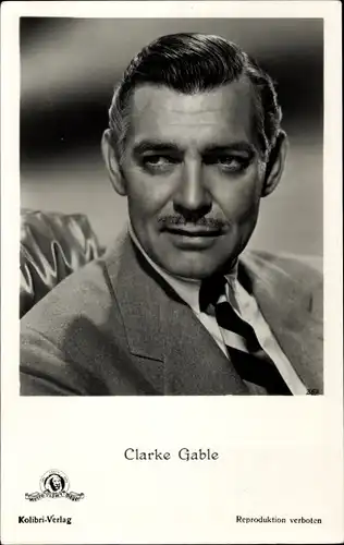 Ak Schauspieler Clarke Gable, Portrait, Metro Goldwyn Mayer