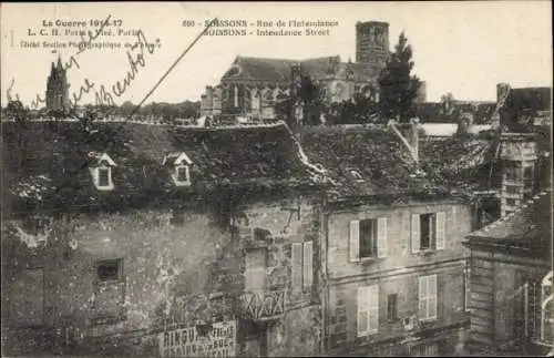 Ak Soissons Aisne, Rue de l'Intendance