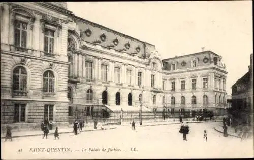 Ak Saint Quentin Aisne, Le Palais de Justice, The Court of Justice
