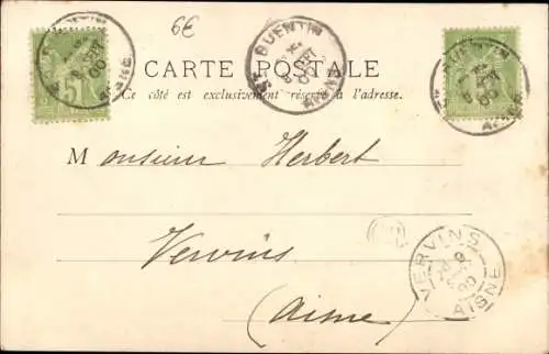 Ak Saint Quentin Aisne, Monument du 3 Octobre 1870