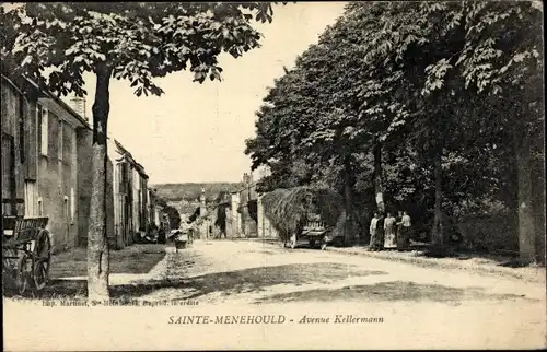 Ak Sainte Menehould Marne, Avenue Kellermann