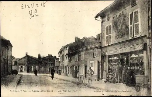 Ak Sainte Menehould Marne, la Rue des Pres