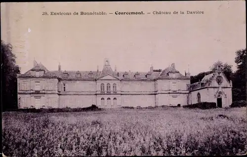 Ak Courcemont Sarthe, Chateau de la Daviere