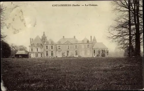 Ak Coulombiers Sarthe, Le Chateau