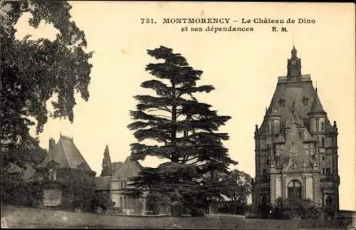Ak Montmorency Val d'Oise, Château de Dino