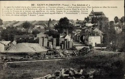 Ak Saint Florentin Yonne, Gesamtansicht