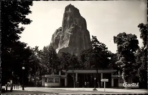 Ak Vincennes Val de Marne, Der Felsen des Zoos