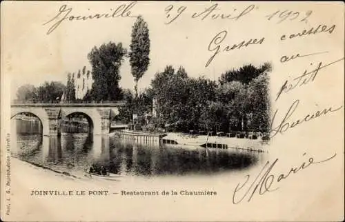 Ak Joinville le Pont Val de Marne, Restaurant de la Chaumière