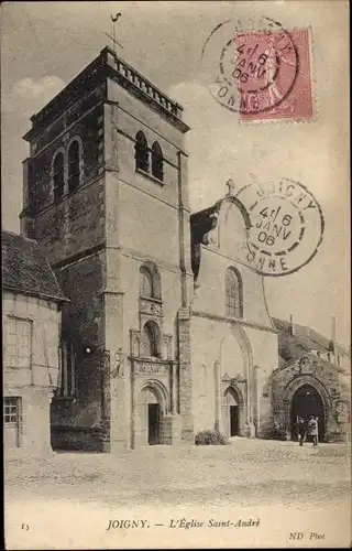 Ak Joigny Yonne, Kirche Saint Andre