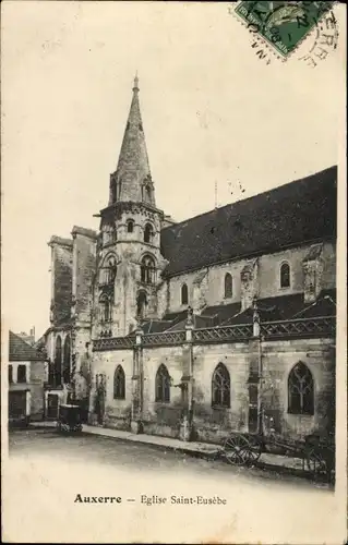 Ak Auxerre Yonne, Kirche Saint Eusebe