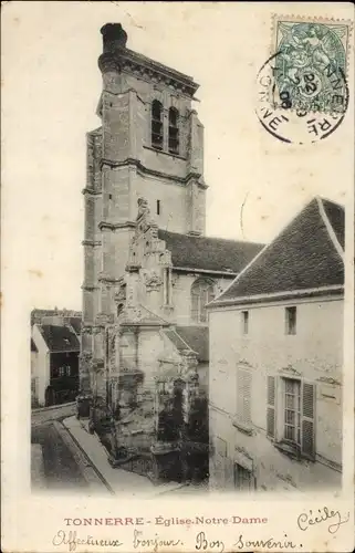 Ak Tonnerre Yonne, Kirche Notre Dame