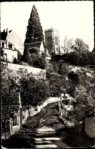 Ak Vézelay Yonne, Le chemin de ronde