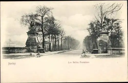 Ak Juvisy Essonne, Les Belles Fontaines