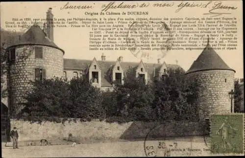 Ak Dourdan Essonne, Schloss