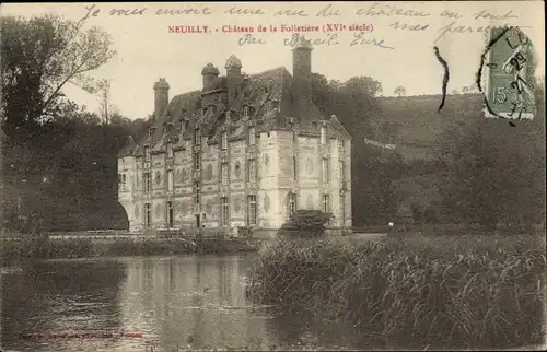 Ak Neuilly Eure, Chateau de la Folletiere