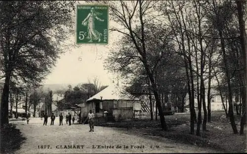 Ak Clamart Hauts de Seine, L'Entree de la Foret