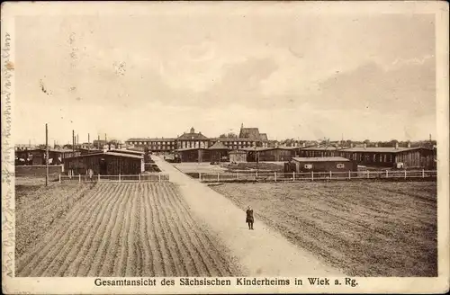 Ak Wiek auf Rügen, Sächsiches Kinderheim, Gesamtansicht