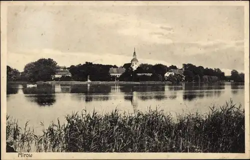 Ak Mirow in Mecklenburg, Kirche, Wasserpartie