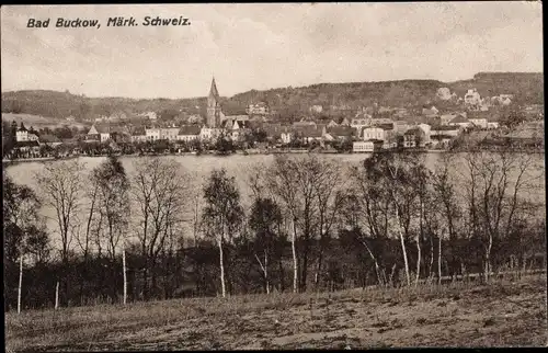 Ak Buckow in der Märkischen Schweiz, Gesamtansicht