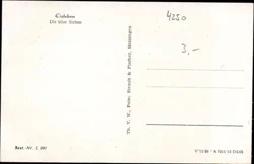 Ak Lutherstadt Eisleben, Die böse Sieben