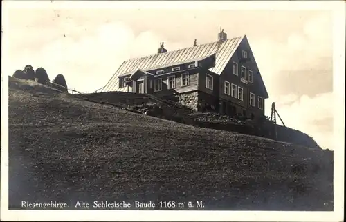 Ak Szklarska Poręba Schreiberhau Schlesien, Alte schlesische Baude, Schronisko Pod Łabskim Szczytem