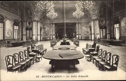 Ak Monte Carlo Monaco, Casino, Spielsaal Schmidt