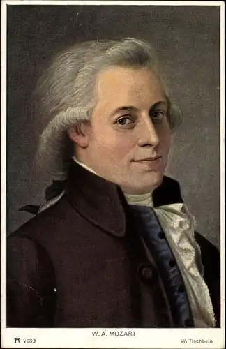 Künstler Ak Tischbein, W., Komponist Wolfgang Amadeus Mozart, Portrait