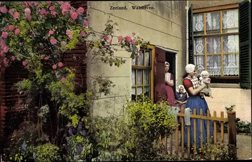Ak Zeeland, Walcheren, Niederländische Volkstrachten