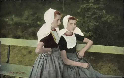Ak Twee Zusjes, Niederländische Volkstrachten