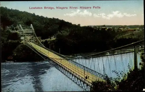 Ak Niagara Falls New York USA, Niagara River, Lewiston Bridge
