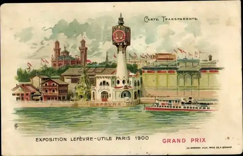 Halt gegen das Licht Litho Weltausstellung Paris 1900, Lefevre Utile Exhibition, Grand Prix