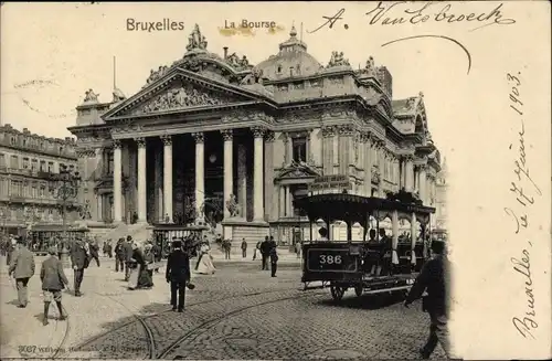 Ak Brüssel Brüssel, La Bourse