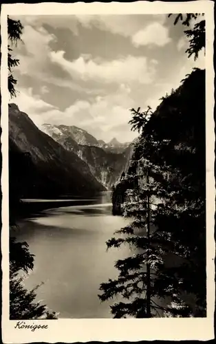 Ak Königsee Königssee Oberbayern, Gebirge