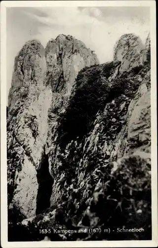 Ak Chiemgauer Alpen, Gschwendt, Kampenwand, Schneeloch