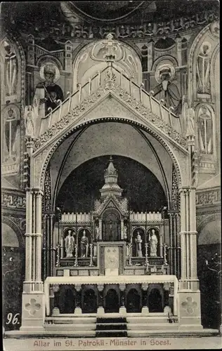 Ak Soest in Westfalen, St. Patrokli-Münster, Altar