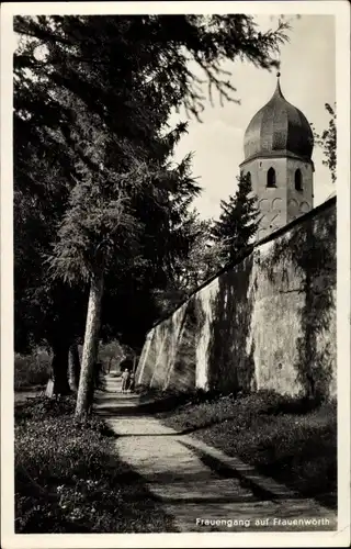 Ak Frauenwörth Insel Frauenchiemsee Chiemsee, Frauengang