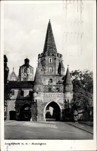 Ak Ingolstadt an der Donau Oberbayern, Kreuztor, Torbogen