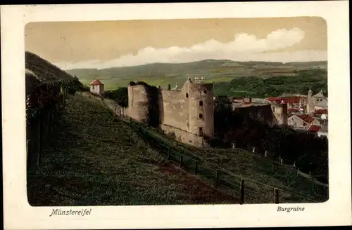 Ak Bad Münstereifel in Nordrhein Westfalen, Burgruine