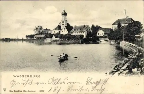 Ak Wasserburg am Bodensee Schwaben, Teilansicht